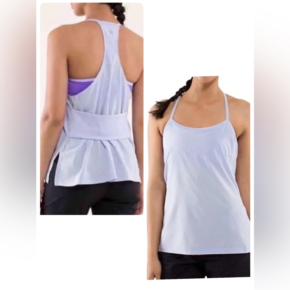 NWOT *RARE* Lululemon Amped Tank *Cool Breeze / Power Purple (US 8)